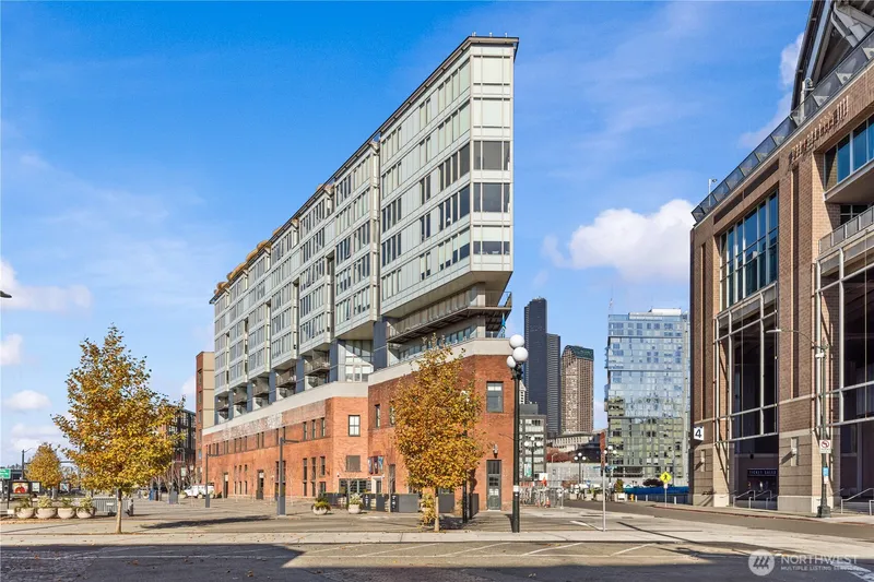 Gridiron building exterior modern view